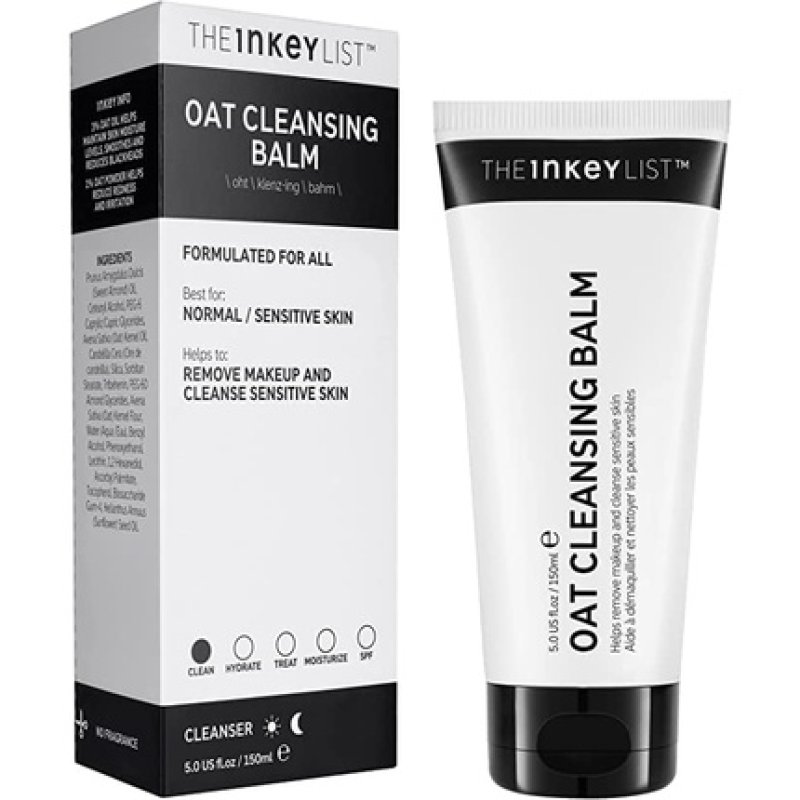The INKEY List Oat Cleansing Balm for Removing Makeup and Cleansing Sensitive Skin 150ml