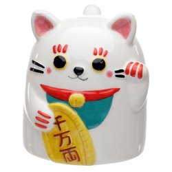 MANEKI-NERO - Blanc - Mug Couvercle 3D 500ml