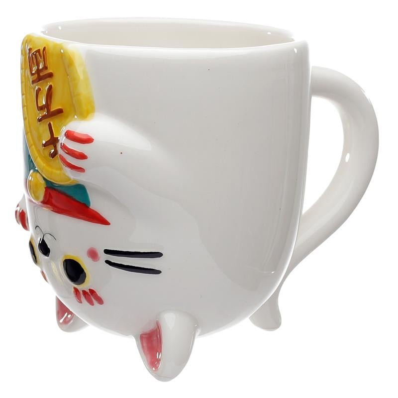 MANEKI-NERO - Blanc - Mug Couvercle 3D 500ml