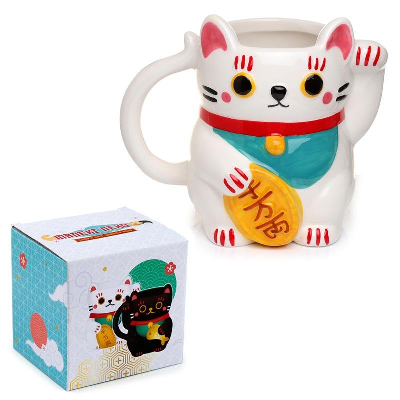 MANEKI-NEKO - Blanc - Mug 3D 450ml