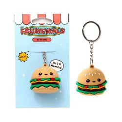 KAWAII - Hammy le Burger - Porte-clés 3D en PVC