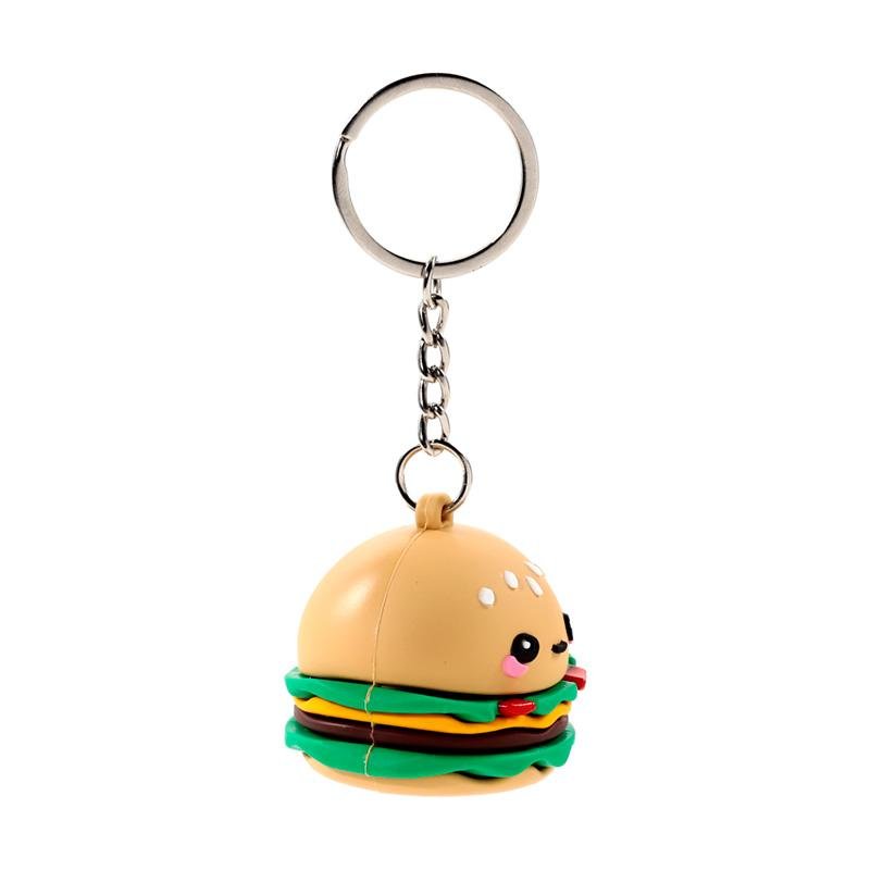KAWAII - Hammy le Burger - Porte-clés 3D en PVC