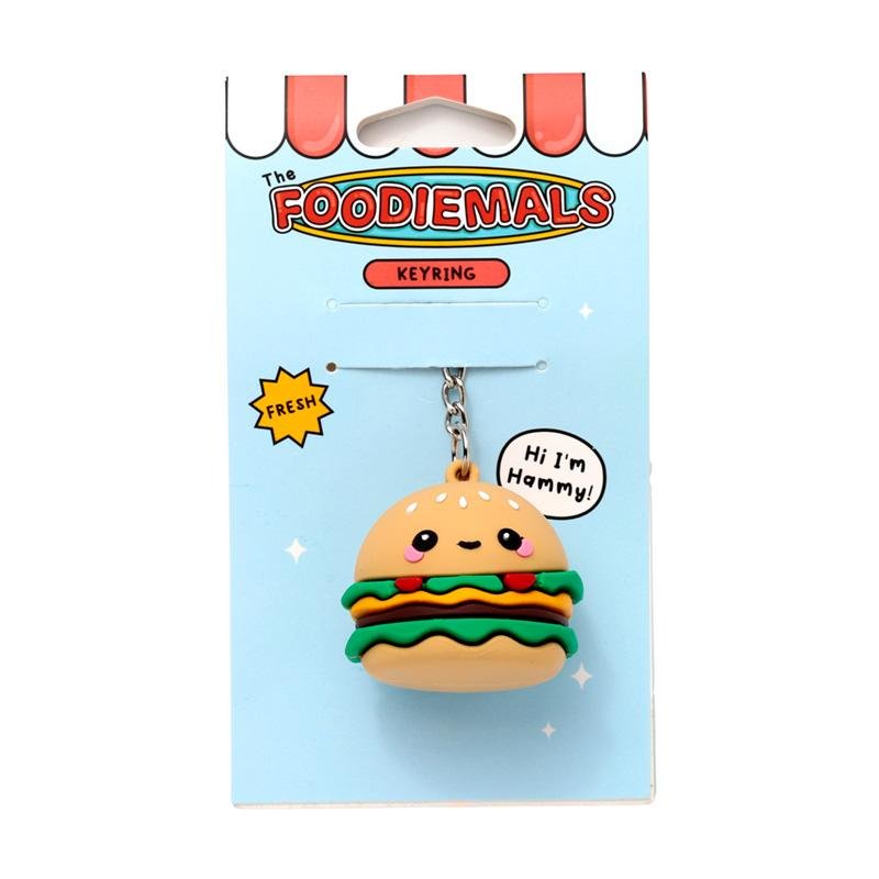 KAWAII - Hammy le Burger - Porte-clés 3D en PVC