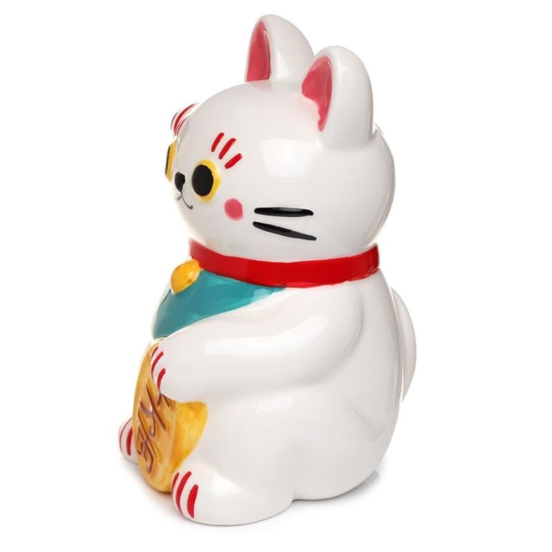 MANEKI-NEKO - Blanc - Tirelire 15cm