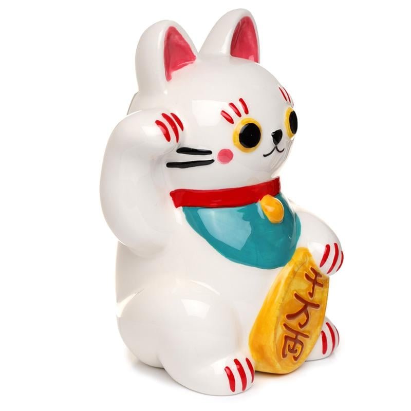 MANEKI-NEKO - Blanc - Tirelire 15cm