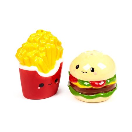 KAWAII - Burger & Frites - Set Salière et Poivrière