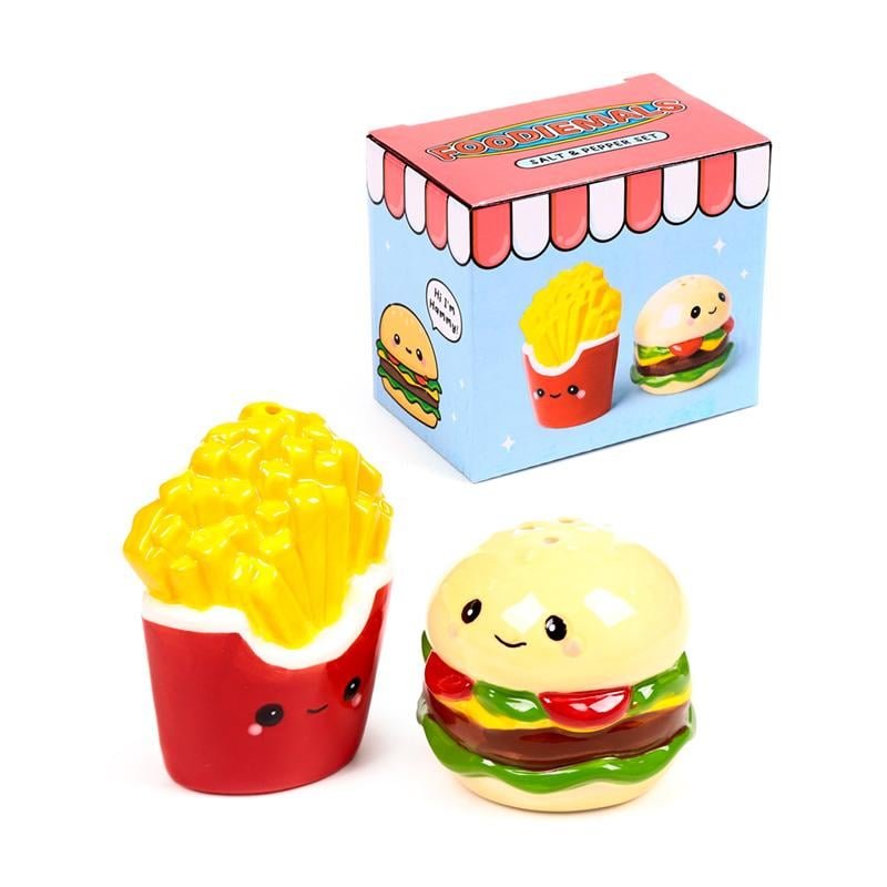 KAWAII - Burger & Frites - Set Salière et Poivrière