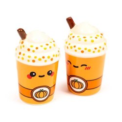 KAWAII - Latte Epicé Citrouille - Set Salière et Poivrière