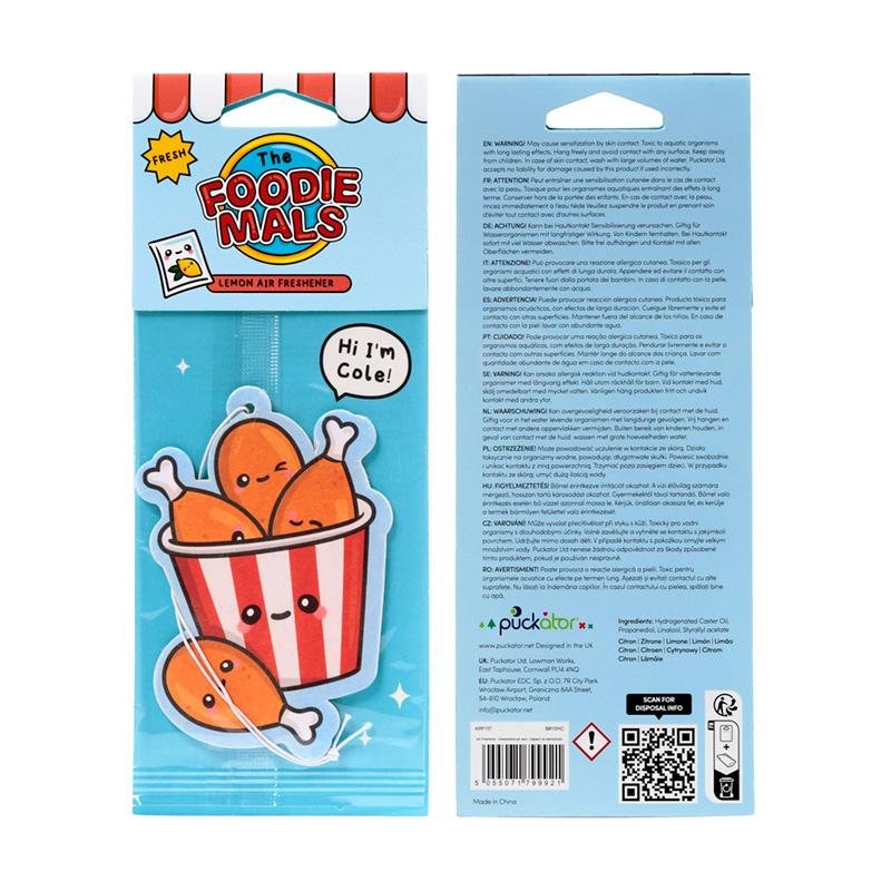 KAWAII - Poulet Frit - Désodorisant Voiture - Citron