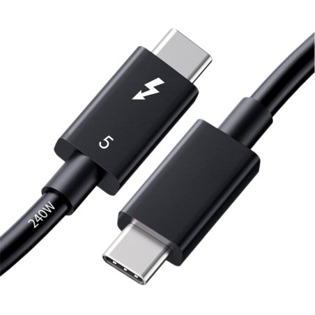 DLH DY-TU5505B Thunderbolt cable 1 m 120 Gbit/s Black