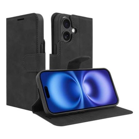 IPHONE 16 - PREMIUM WALLET CASE - BLACK