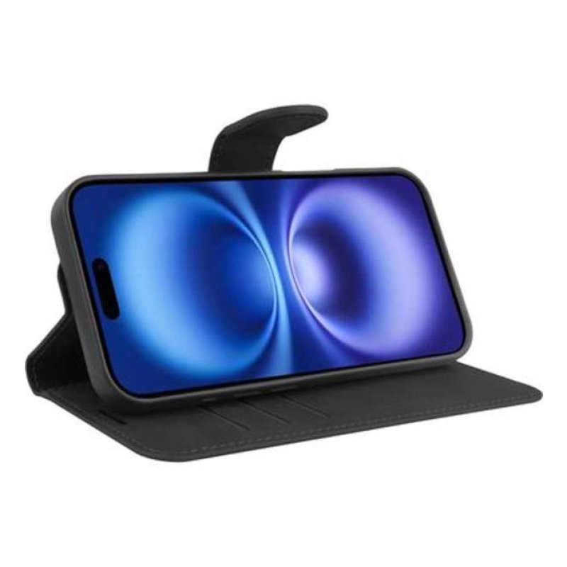 IPHONE 16 - PREMIUM WALLET CASE - BLACK