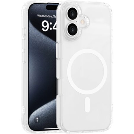 IPHONE 16 - SOFT TPU CASE - COMPATIBLE WITH MAGSAFE - CLEAR