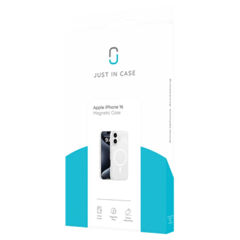 IPHONE 16 - SOFT TPU CASE - COMPATIBLE WITH MAGSAFE - CLEAR