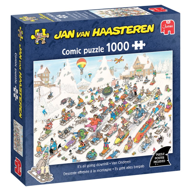 Jan Van Haasteren - Its All Going Downhill (1000 pieces)