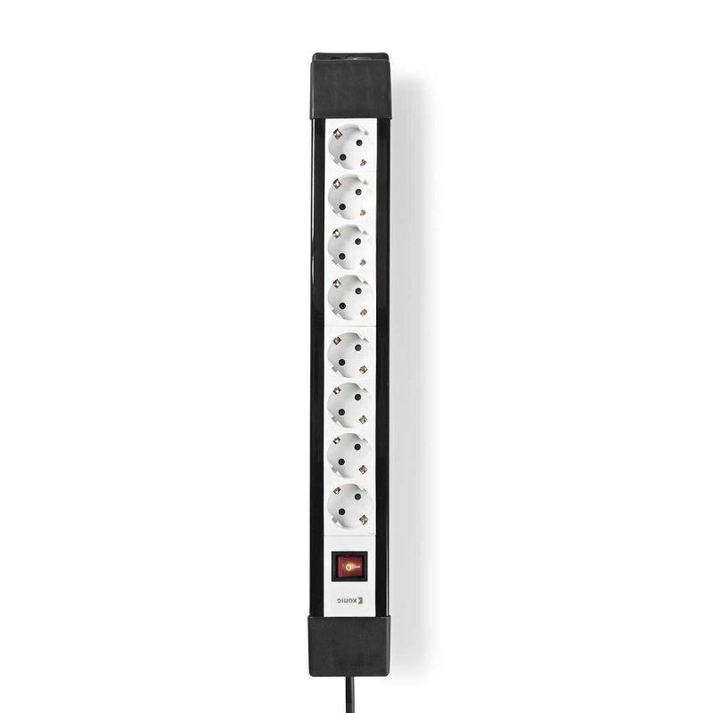 Nedis EXSO830F1PRO power extension 3 m 8 AC outlet(s) Indoor Black, White