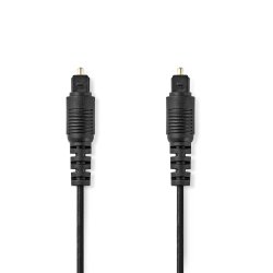 Câble audio optique TosLink Male | TosLink Male | 10.0 m | Rond | PVC | *