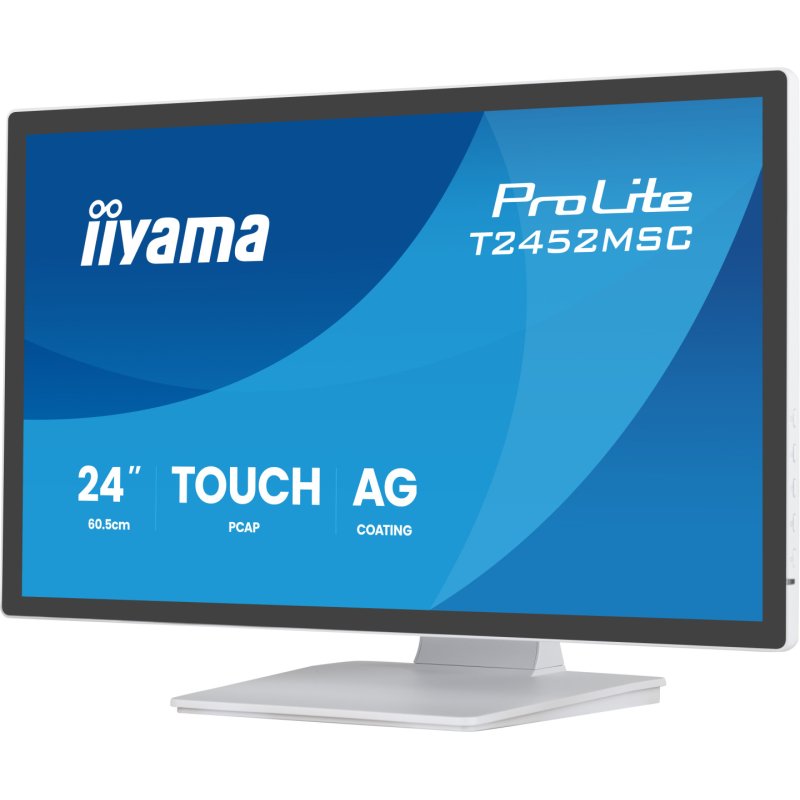 Ecran IIYAMA 23,8 Blanc IPS Tactile PCAP 10points verre bord à bord 1920x1080