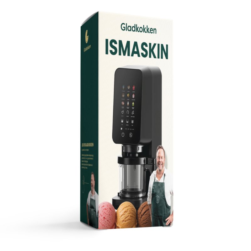 Gladkokken - Ice Cream Maker - Black - 500 ml per container (3 containers included)