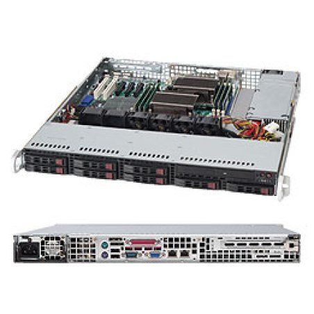 Supermicro Mini 1U 1x3.5" fixed drive bay 200W ohne OS