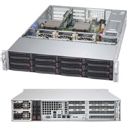 Supermicro SuperChassis 826BAC4-R1K23WB Rack Black 1200 W