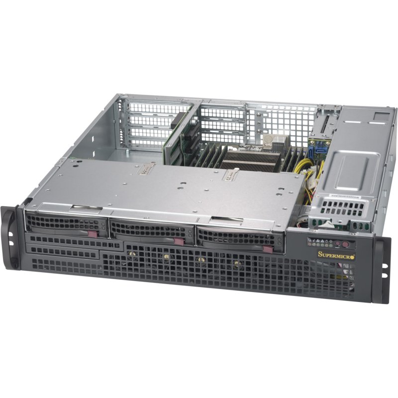 2HE Supermicro Gehäuse SuperChassis U2 CSE-825MBTQC-R802WB