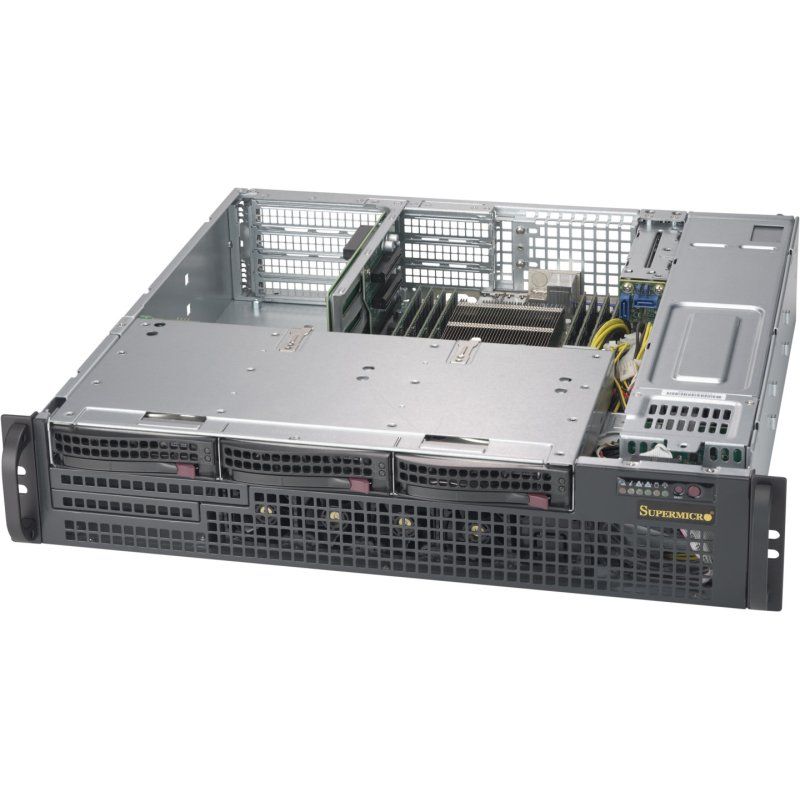 Supermicro CSE-825MBTQC-R802WB unité centrale Support Noir 800 W