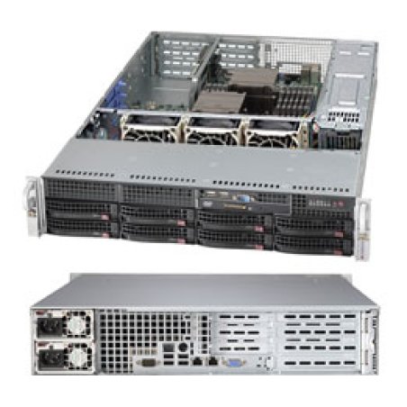 Supermicro SuperChassis 825TQC-R1K03WB Rack Black 1000 W