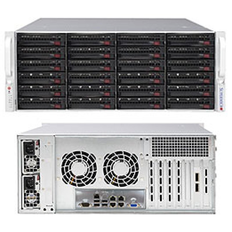 Supermicro SuperChassis 846BE1C-R1K23B Support Noir 1200 W