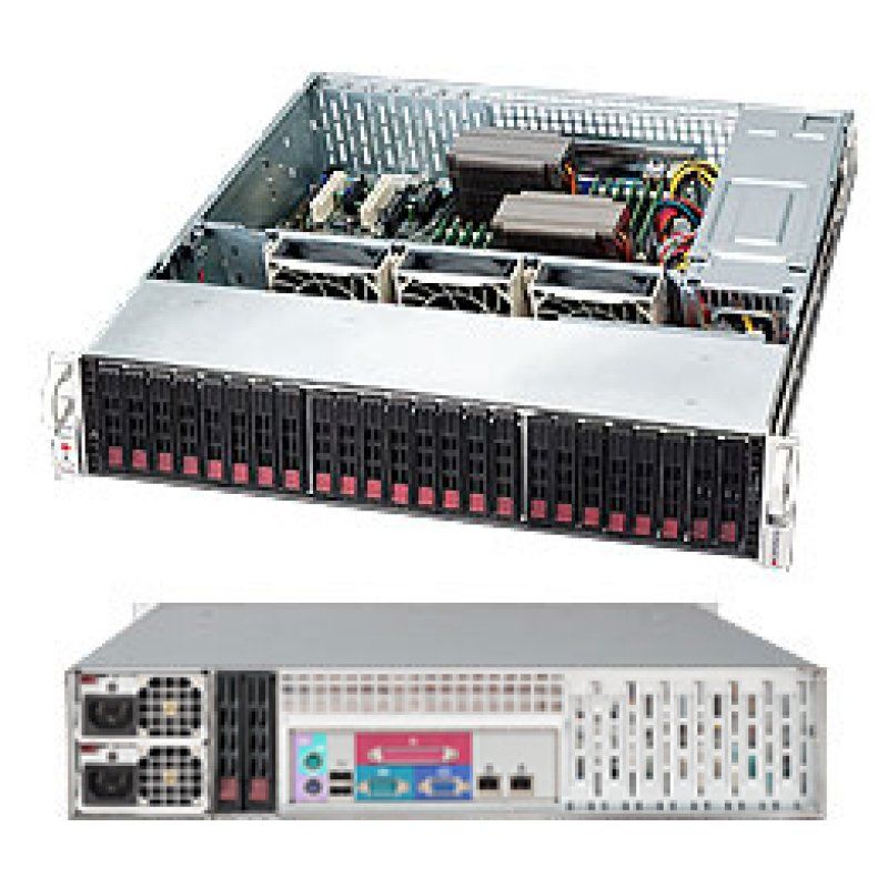 Supermicro 216BAC-R920LPB Rack Black 920 W