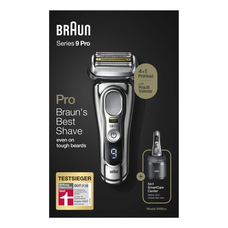 Braun Series 9 9486cc Foil shaver Trimmer Chrome