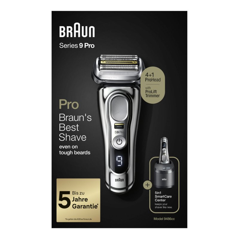 Braun Series 9 9486cc Foil shaver Trimmer Chrome