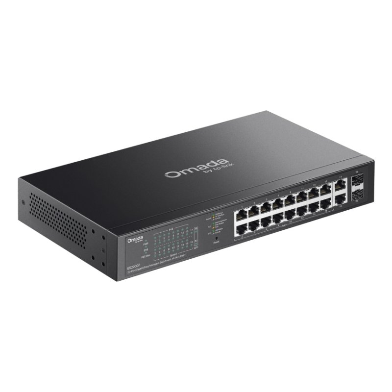 OMADA ES220GP commutateur réseau Géré Gigabit Ethernet (10/100/1000) Connexion Ethernet, supportant l'alimentation