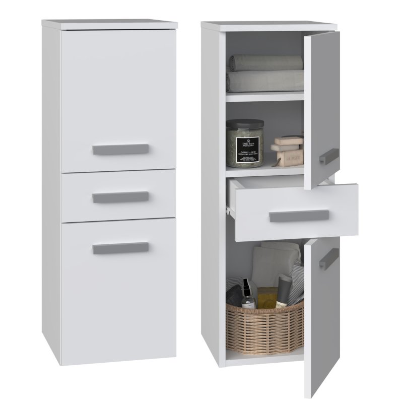 Topeshop NEL V DDS BIEL armoire de rangement de salle de bain Blanc