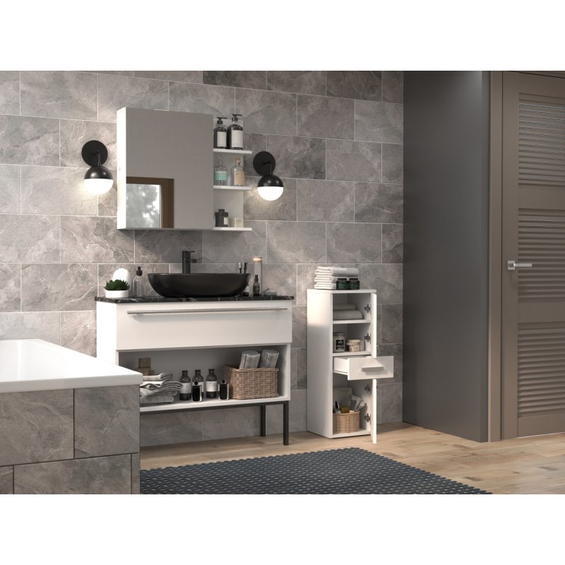 Topeshop NEL V DDS BIEL bathroom storage cabinet White