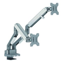 DUAL SPRING MONITOR ARM WHITE