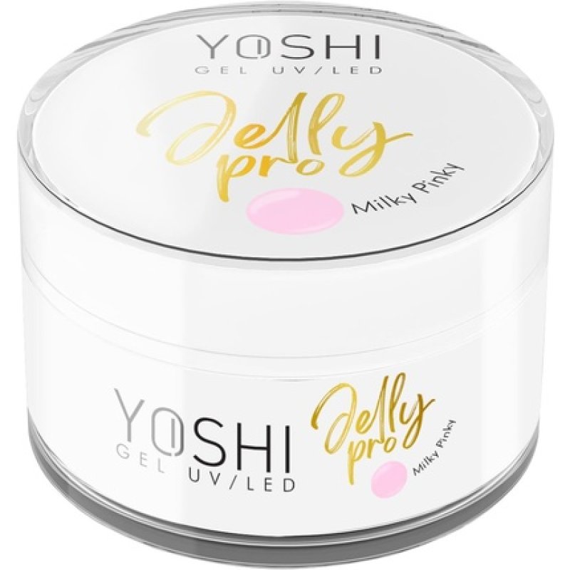 Yoshi Jelly Pro Gel Nails 50ml Extra Strong Manicure UV Gel Professional Builder Gel for Nails Milky Pink
