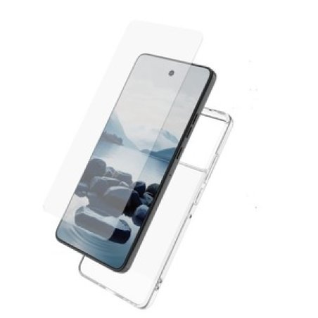 STARTER PACK COQUE SOUPLE VERRE TREMPE MOTOROLA MOTO G86