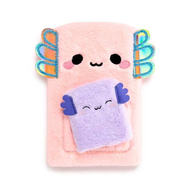 KAWAII - Maddie l'Axolotl - Notebook Pelucheux Premium 1 Mini