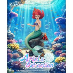 LA PETIT SIRENE - Ariel & Sebastien - Statuette Master Craft 42.8cm