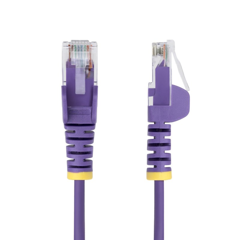 CBLE ETHERNET CAT6 VIOLET FIN DE 25CM SNAGLESS 100W POE