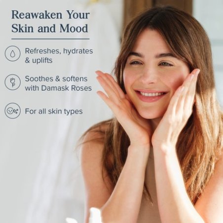 Heritage Store Rosewater Alcohol-Free 100% Pure Vegan for Sensitive Skin and Hair 237ml