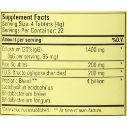 Child Life Probiotics Plus Colostrum Chewable Tablets Mixed Berry Flavor 90 Count