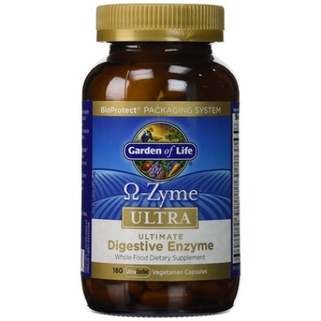 Garden of Life Omega-Zyme Ultra Digestive Enzyme Blend 180 Capsules - Vegetarian