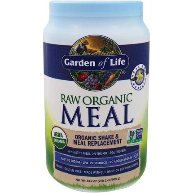 Garden of Life Raw Organic Meal Vanilla Shake and Meal Replacement 969g (34.2oz)