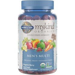 Garden of Life mykind Organics Men's Multi Berry Gummy Vitamins 120 Count