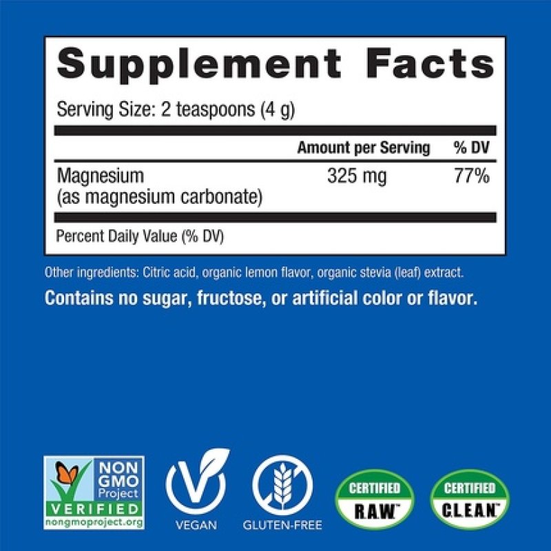 Natural Vitality Sweet Lemon Calm Magnesium Drink Mix 8oz