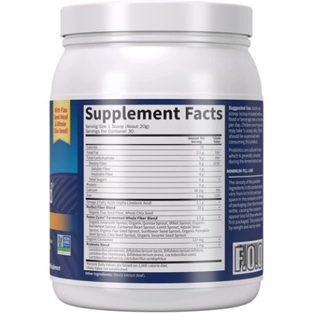 Garden of Life Super Seed Vegetarian Whole Food Fiber Supplement with Protein and Omega 3 1.05lb Powder