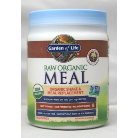 Garden of Life RAW Meal Replacement Shake Vanilla Chai 16.0 oz Vegan Protein 1LB