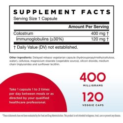 Jarrow JA Colostrum Prime Life 120 Capsules 500mg